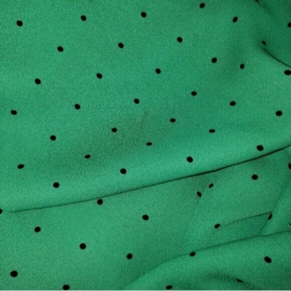 Torrid Polka Dot Georgette One Shoulder Top Green Size 1X Ruffle - Picture 11 of 13